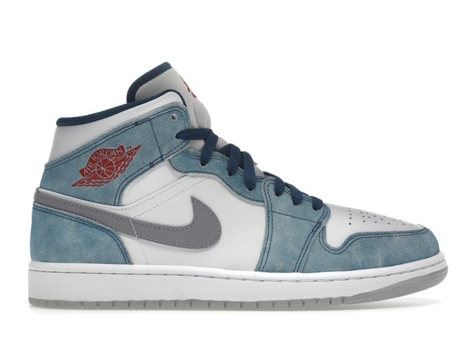 Air Jordan 1 Mid French Blue Fire Red - DN3706-401