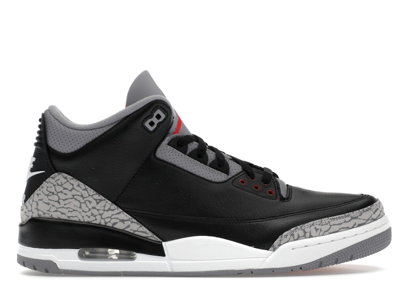 Air Jordan 3 Retro Og Black Cement Sneakers - DN3707-010