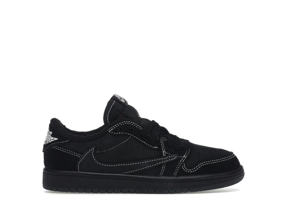 Jordan 1 Retro Low OG SP Travis Scott Black Phantom (PS) Sneakers - DO5442-001