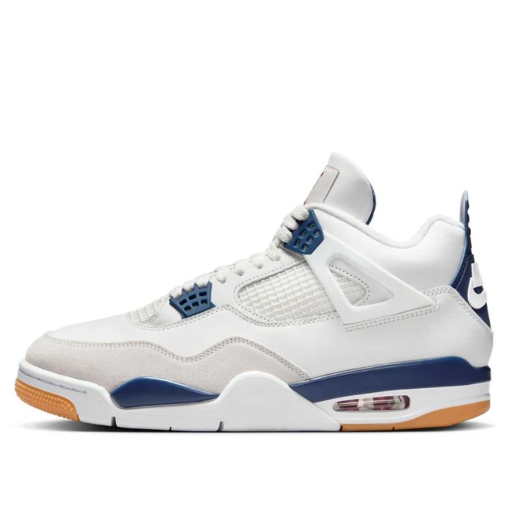 Air Jordan 4 Retro SB 'White Navy' Shoes | DR5415-100