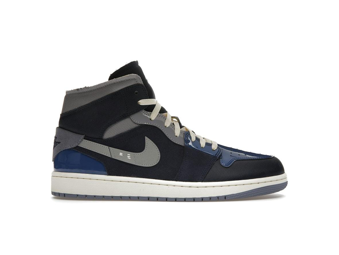 Air Jordan 1 Mid SE Craft Obsidian French Blue Ashen Slate White -
