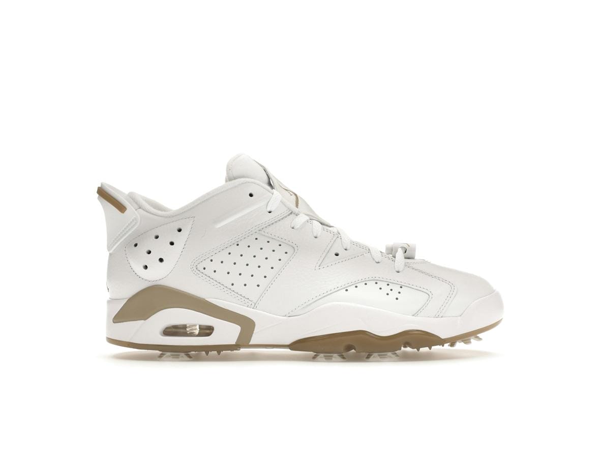 Jordan 6 Retro Low Golf Shoes White Khaki | Style Code DV1376-100