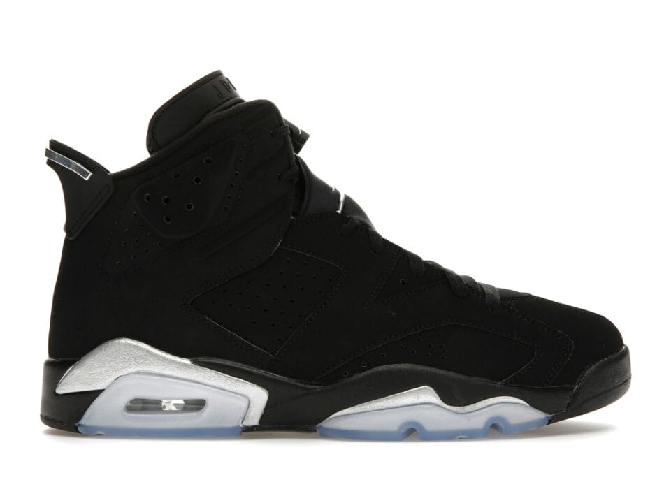 Air Jordan 6 Retro Chrome - DX2836-001 - Black/Metallic Silver