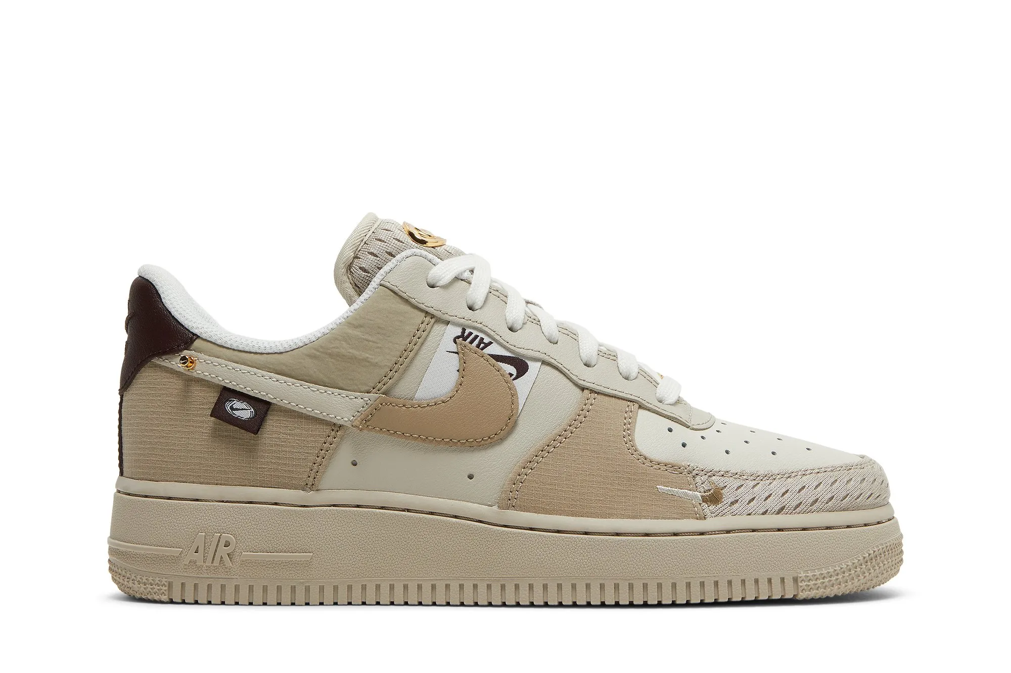 Wmns Air Force 1 '07 LX 'Tan Bling' Shoes | DX6061-122