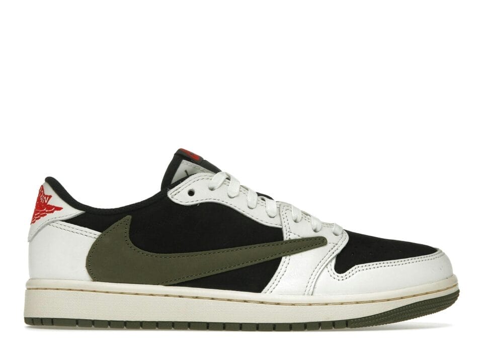 Air Jordan 1 Retro Low OG SP Olive collab Travis Scott (Women Exclusive) Sneakers - DZ4137-106