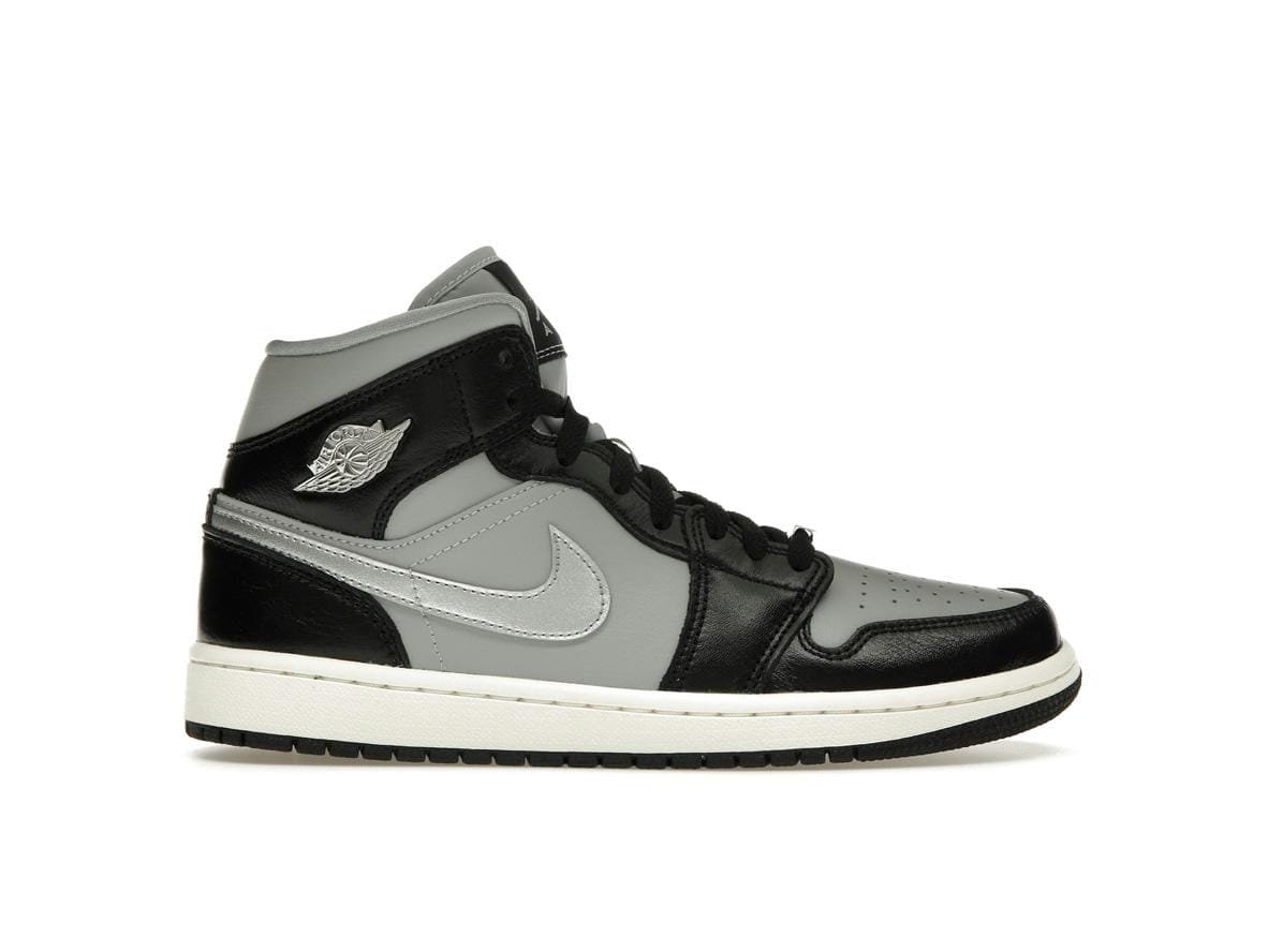 Jordan 1 Mid SE Women's Black Metallic Silver