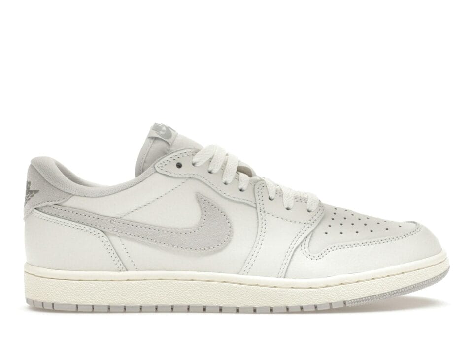 Jordan 1 Retro Low '85 Neutral Grey Leather Trainers Shoes | FB9933-100