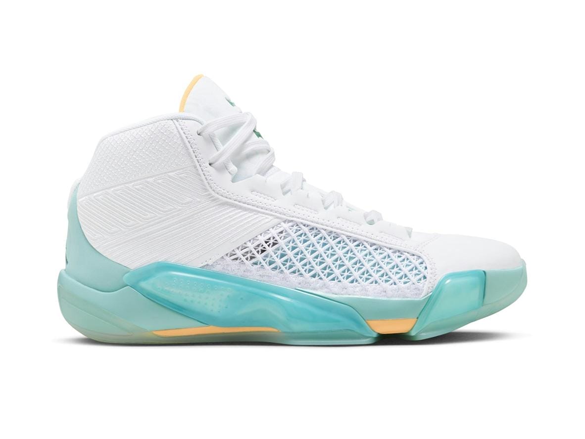 Jordan Guo Ailun 38 Sneakers - White/Clear Jade/Jade Ice/Sundial - Style FD0585-100