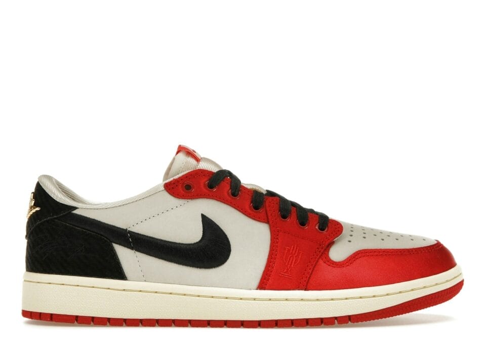 Air Jordan 1 Retro Low OG Trophy Room Rookie Card Away Sneakers - FN0432-100