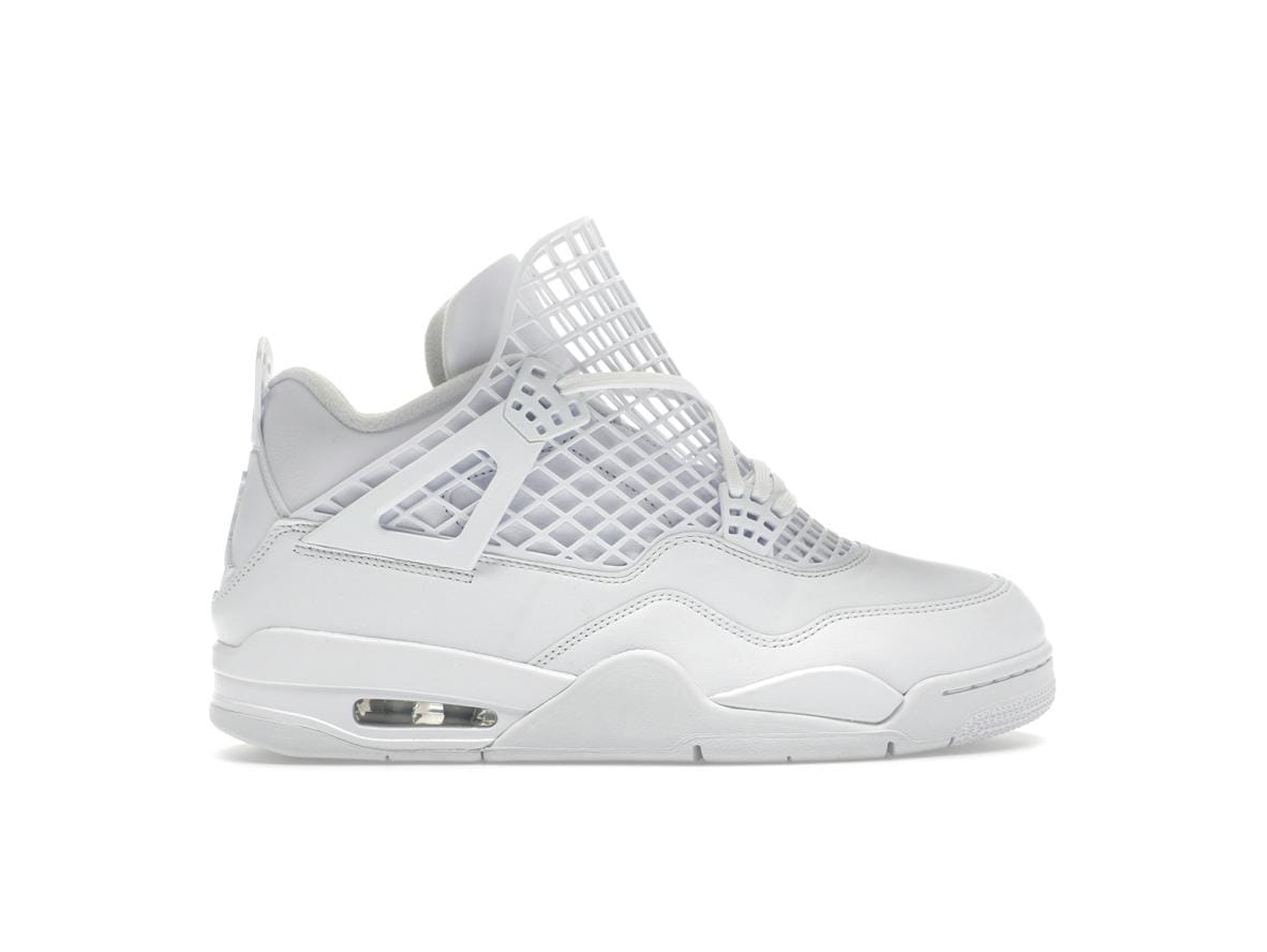 Women's Jordan 4 Retro Net White Sneakers (FN7251-107 Release)