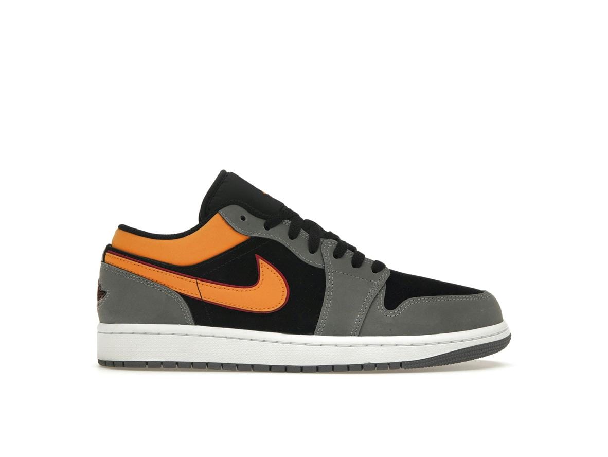 Jordan 1 Low SE Light Graphite Vivid Orange Sneakers | Style Code FN7308-008