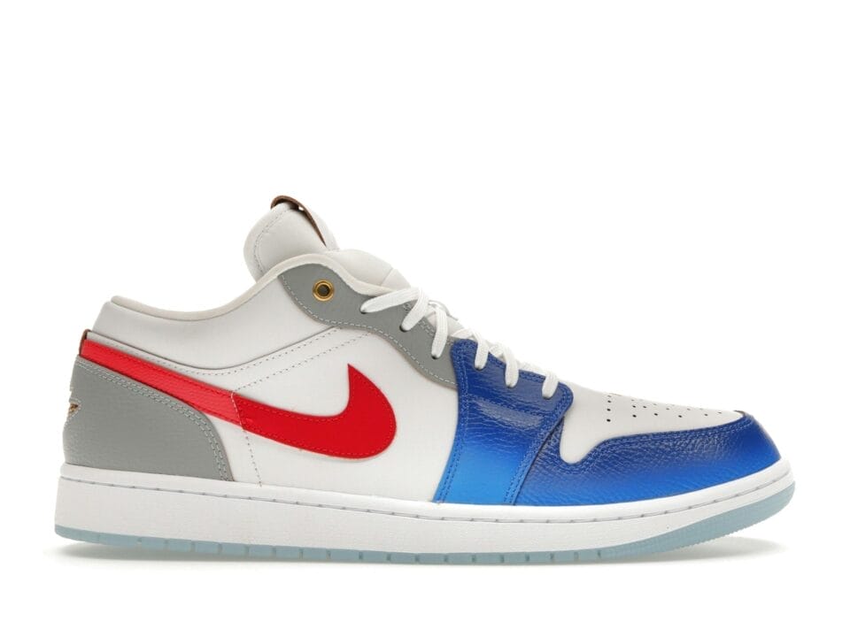 Nike Air Jordan 1 Low SE Philippines White/Game Royal/Ice Blue Leather Trainers - FN8901-164