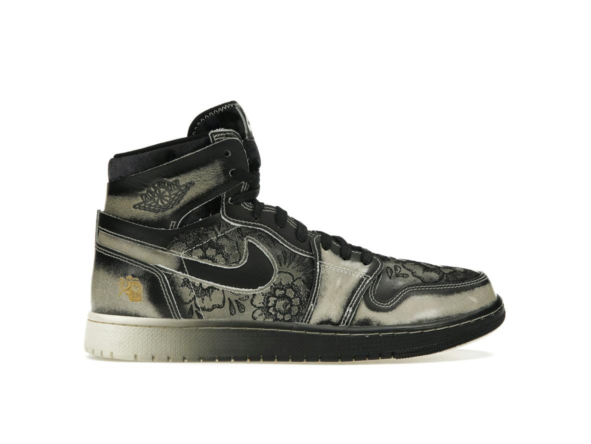 Jordan 1 High Zoom Air CMFT 2 Dia De Muertos FQ8155-010 Black