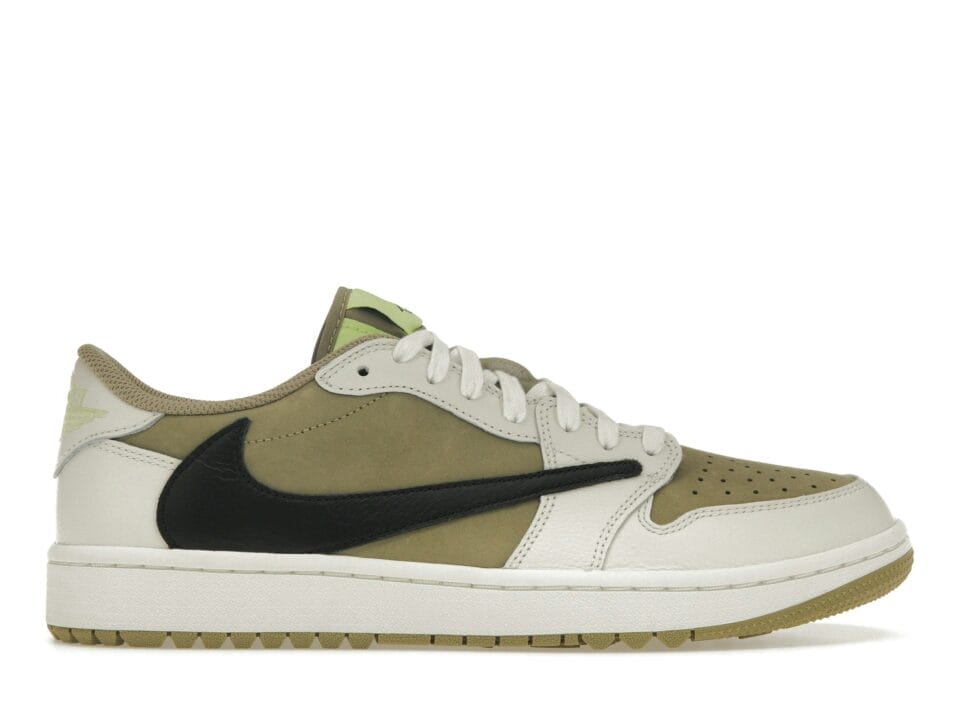 Jordan 1 Retro Low Golf Travis Scott Neutral Olive Shoes | FZ3124-200
