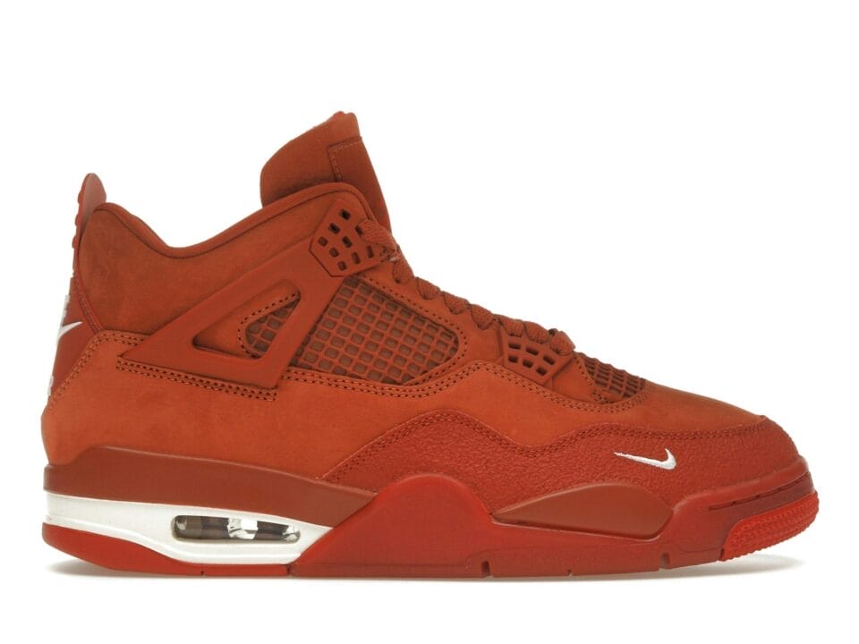 Air Jordan 4 Retro OG SP Nigel Sylvester Brick by Brick Firewood Orange Suede Trainers Sneaker Style HF4340-800