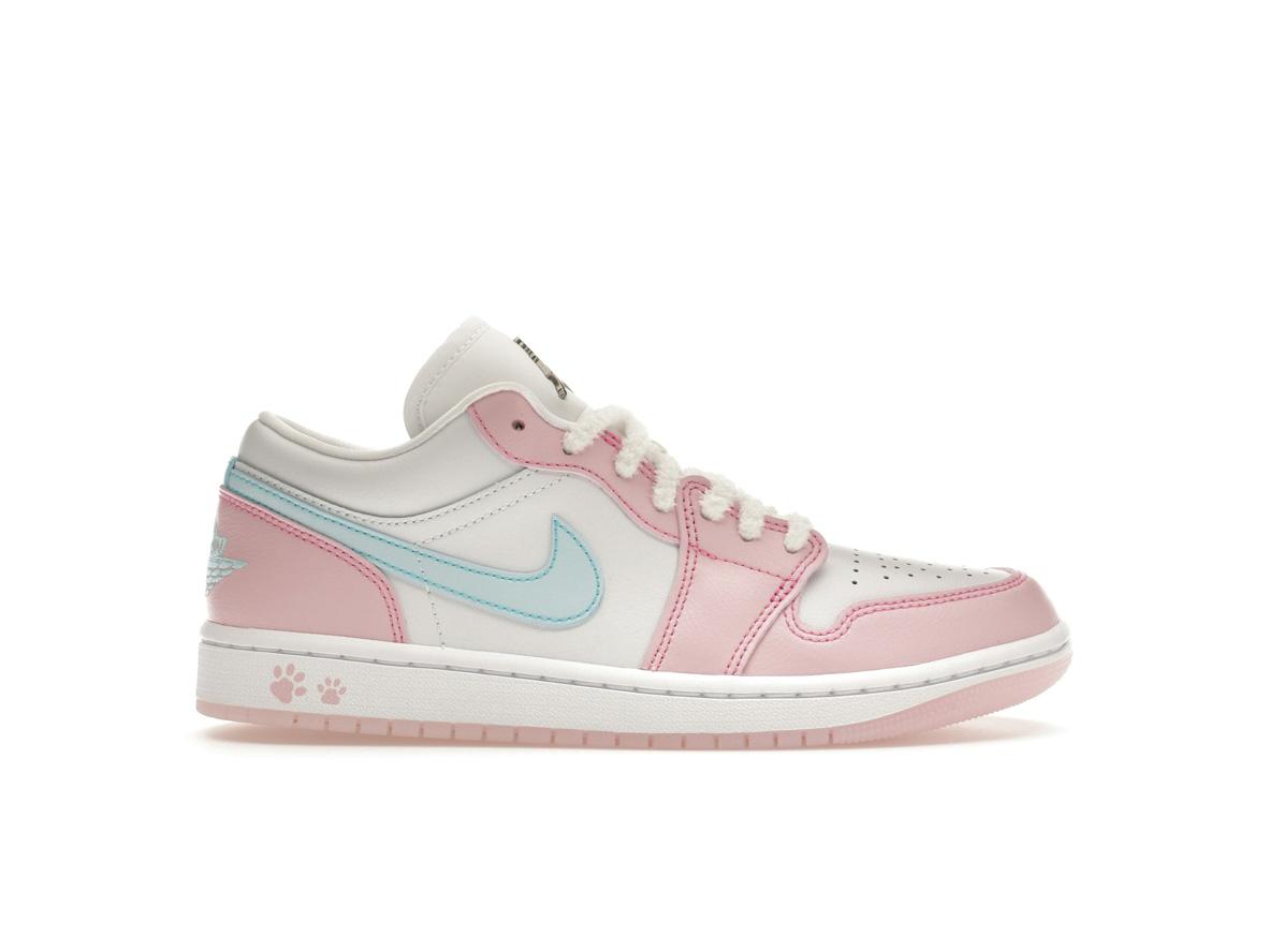 Jordan 1 Low SE Paw Print Pink Foam Women's Sneakers | Style Code HM3706-141