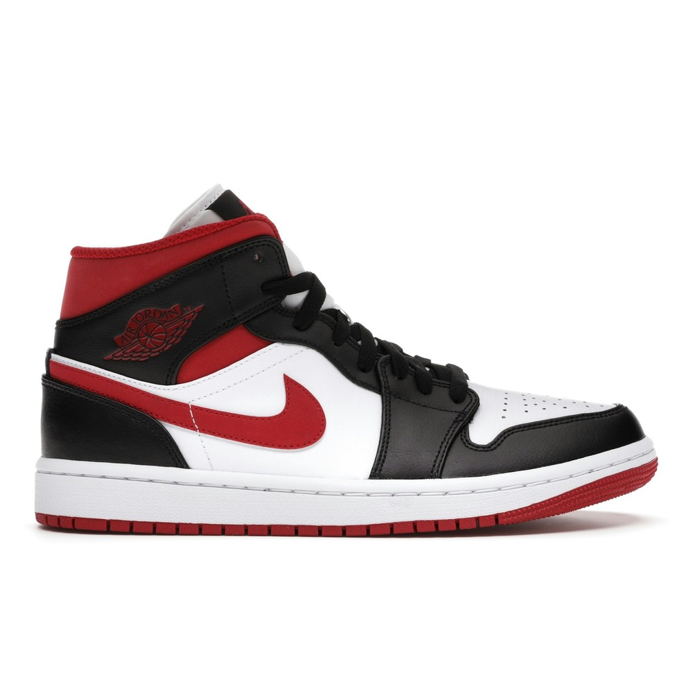 Air Jordan 1 Mid Gym Red-Black-White Shoes | DQ8423-061