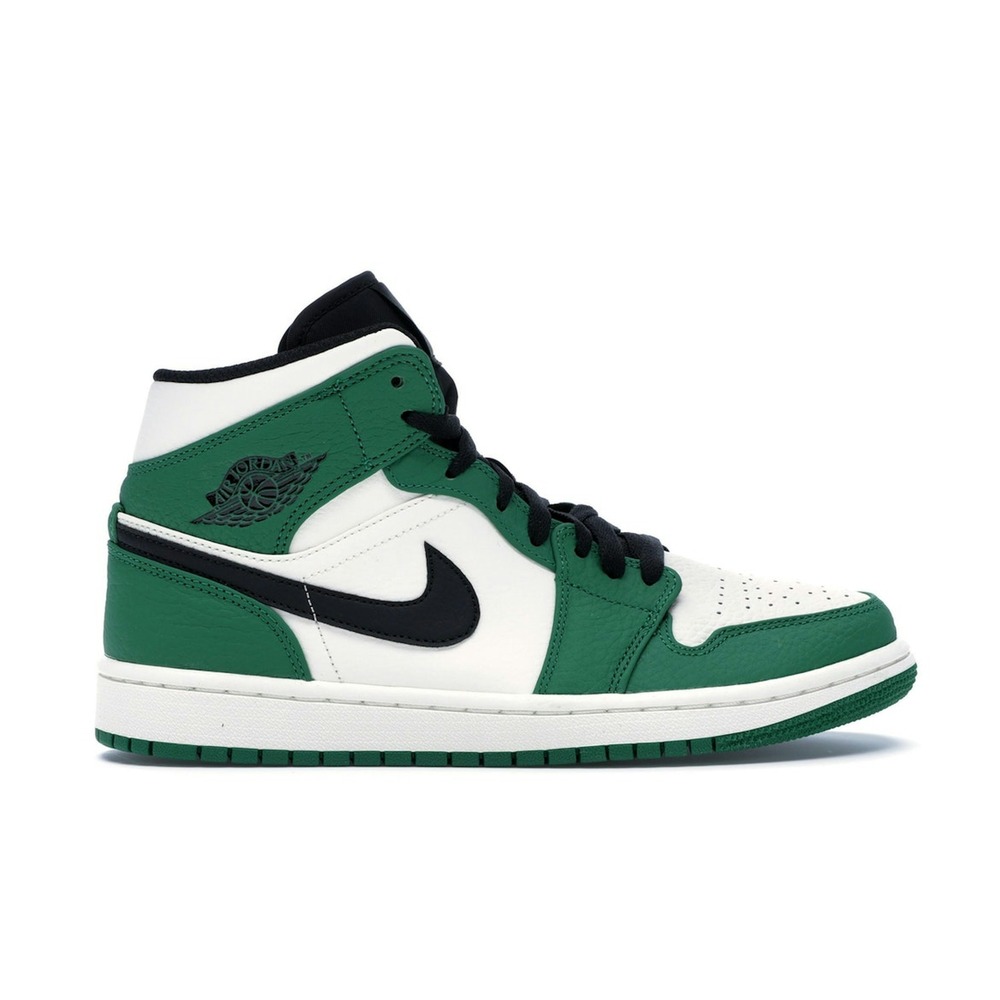 Air Jordan 1 Mid Pine Green Sneaker Style BQ6932-301