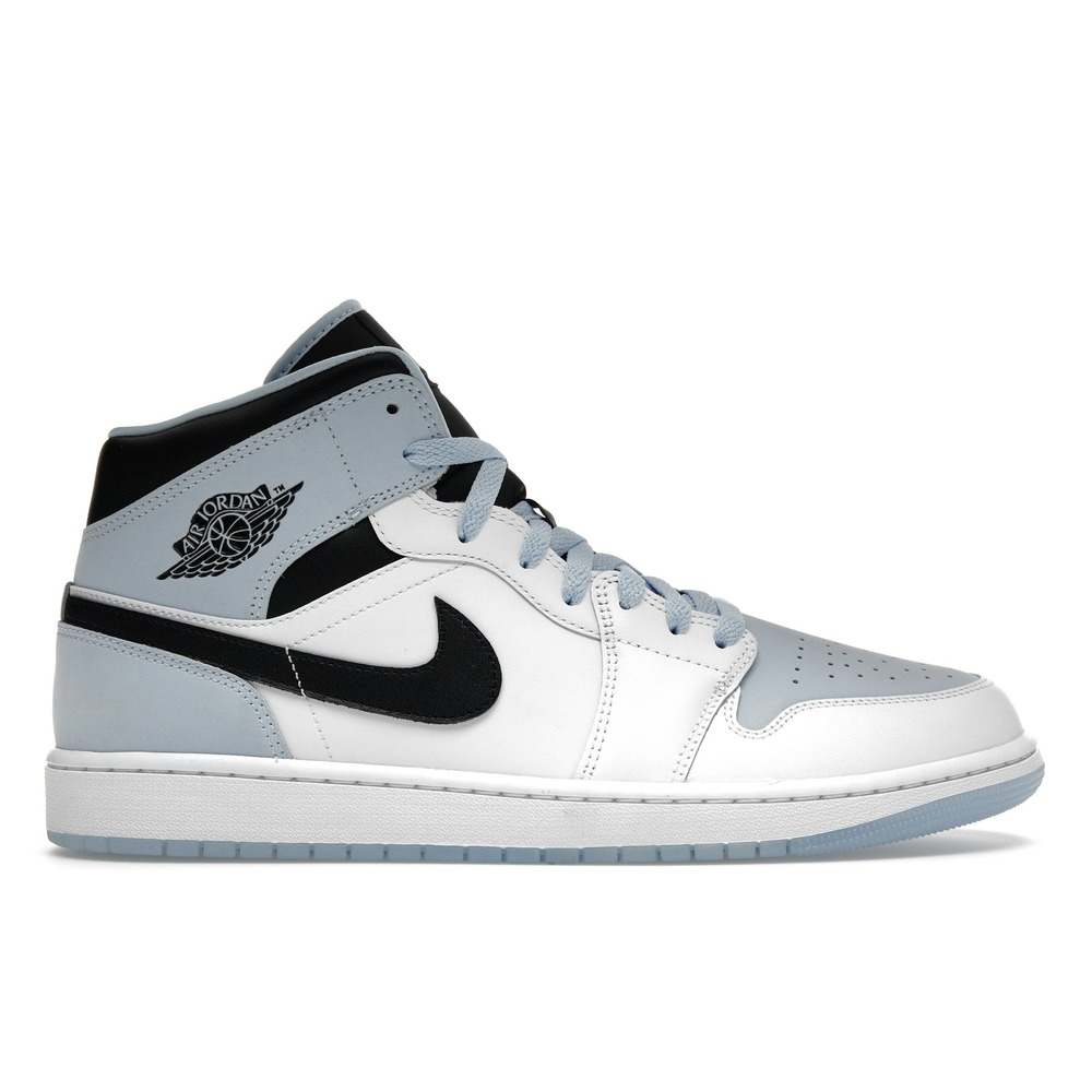 Air Jordan 1 Mid SE White Ice Blue Shoes | DV1308-104