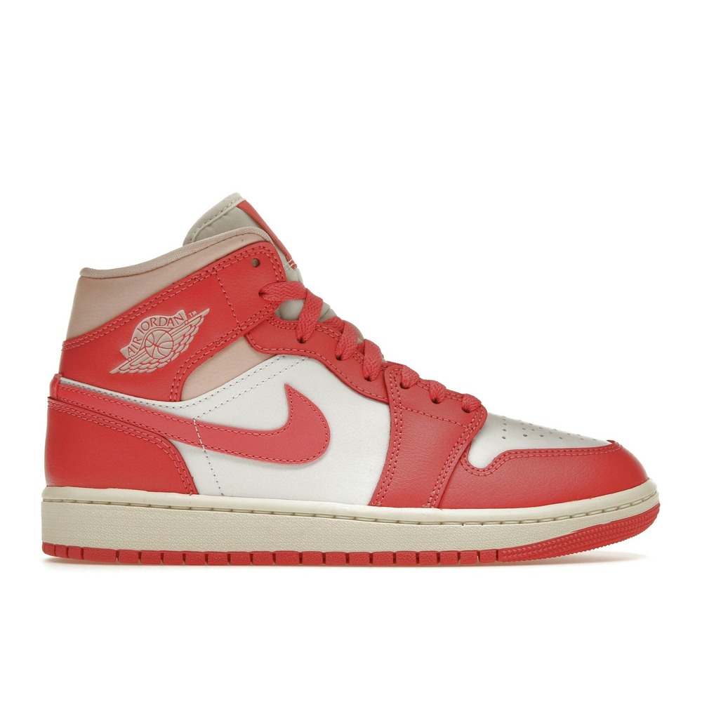Air Jordan 1 Mid Strawberries and Cream (Women Exclusive) Shoes | BQ6472-186