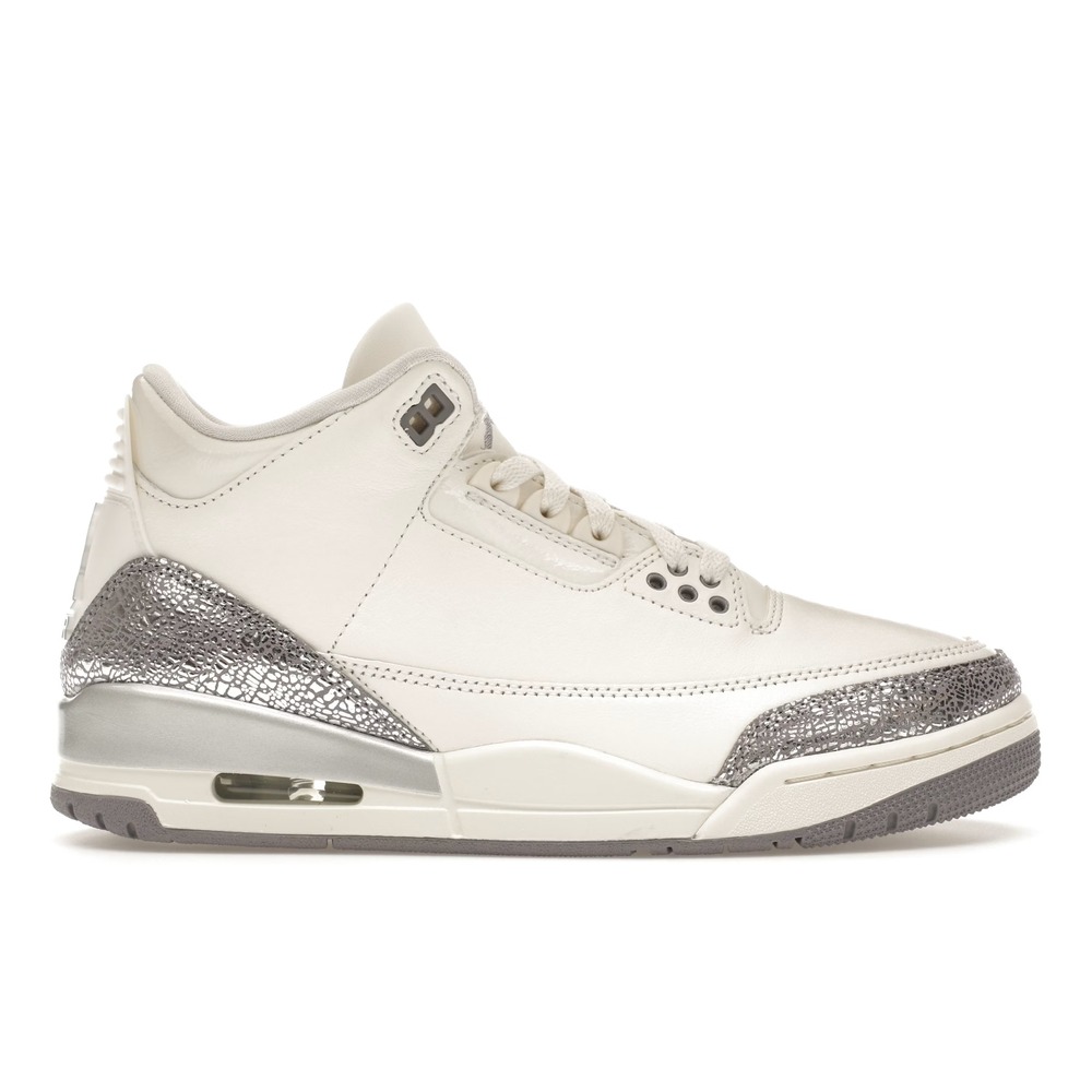 Air Jordan 3 Retro Sail Metallic Silver (Women Exclusive) Sneakers - CK9246-100