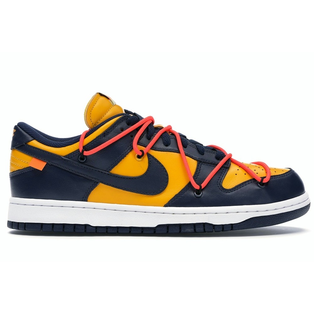 Off-White Nike Dunk Low University Gold Sneakers - CT0856-700