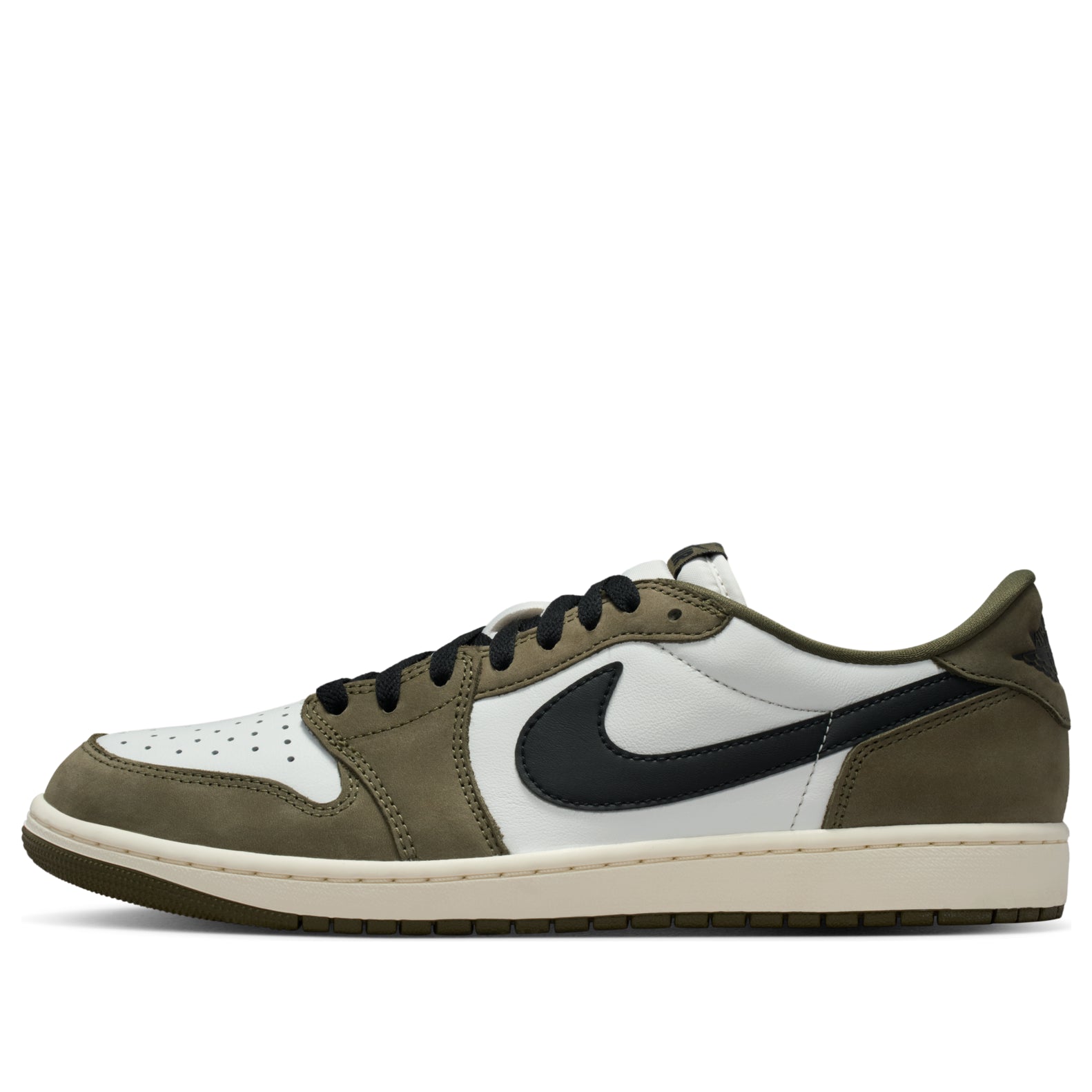 Air Jordan 1 Low OG 'Medium Olive' Sneakers - HQ6998-200